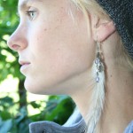 GEE feather earrings